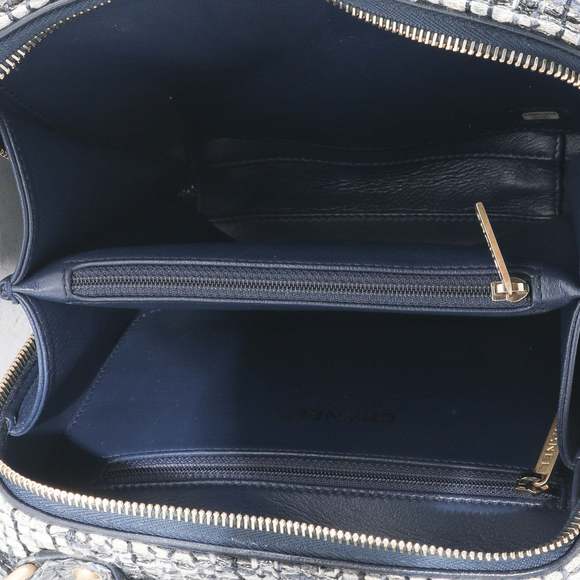 Chanel Navy Tweed Python Filigree Vanity Case - Picture 9 of 9